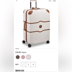 Delsey Chatalet Air 2.0 Luggage - 28" Angora Check-in Spinner BNWT